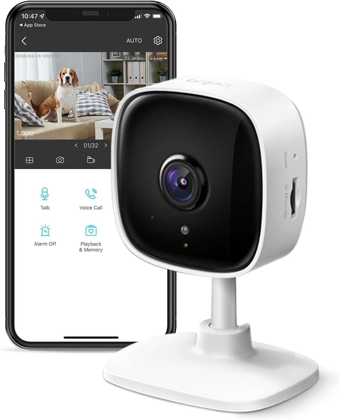 Cámara de Seguridad Interior TP-Link Tapo 1080P con Visión Nocturna