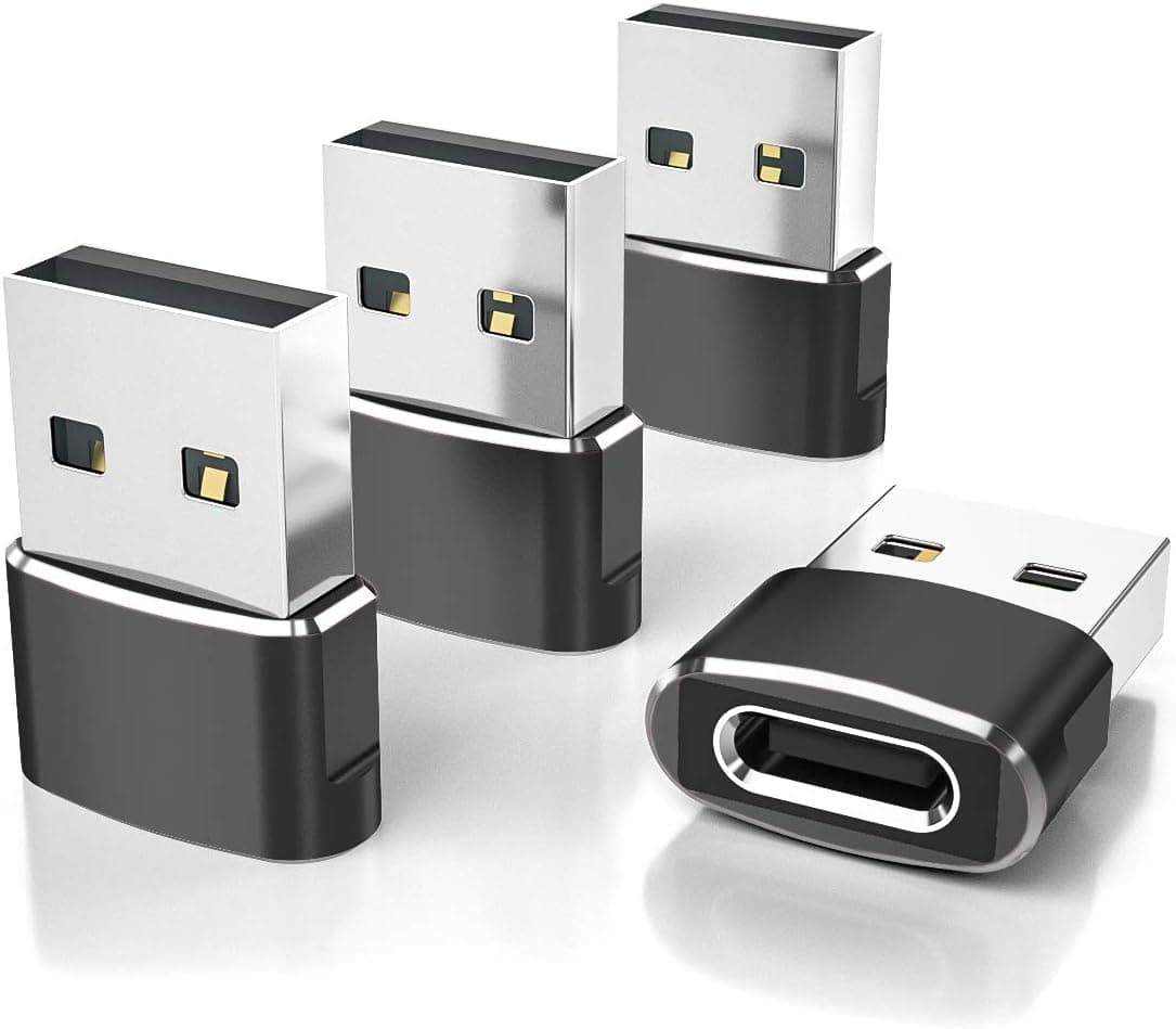 Adaptador Elebase de USB-A a USB-C – Paquete de 4 para iPhone y Más